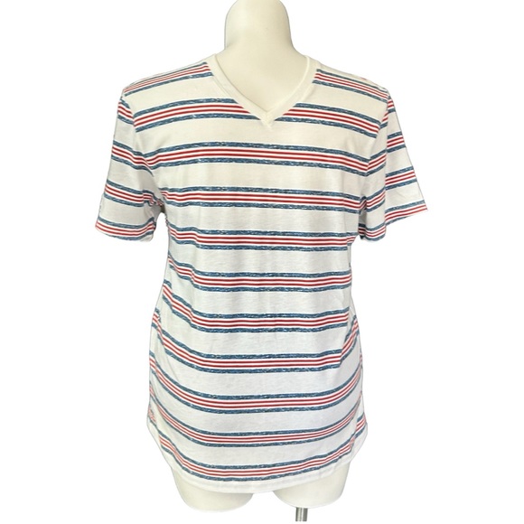 American Rag Other - American Rag White Red Striped Shirt NWT sz L